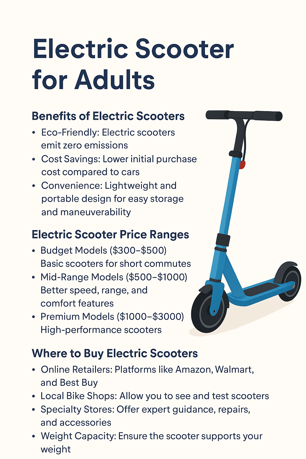 Top Electric Scooters for Adults: Best Picks & Buying Guide
